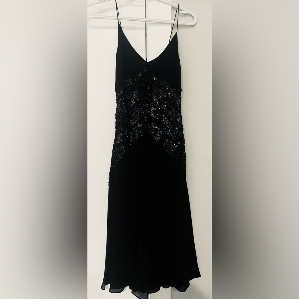 Elegant Black Sequin Dress